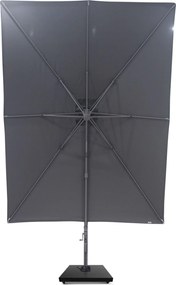 Zweefparasol  2.6x3.5m Graphite (excl. voet) Grijs-antraciet Camello Luna