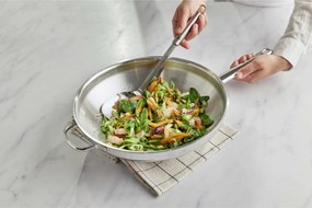 Demeyere Apollo 7 Wok vlakke bodem met gratis wokspatel 32 cm - Apollo 7 - Demeyere