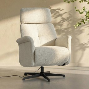 Beige Relaxfauteuil Elektrisch