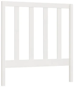 vidaXL Hoofdbord 96x4x100 cm massief grenenhout wit
