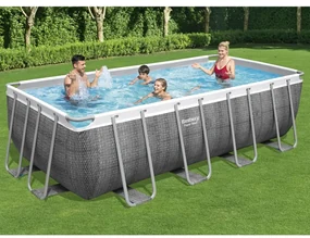 Bestway Zwembadset Power Steel rechthoekig 488x244x122 cm