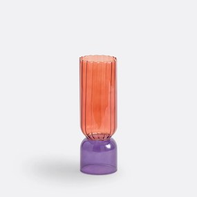 Vaas in gekleurd glas H28 cm, Tuvia