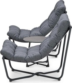 Garden Impressions Zensa loungeset 3-delig - donker grijs