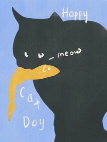 Ilustratie Happy Cat, Little Dean, (30 x 40 cm)