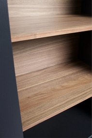 WOOOD Vitrinekast 'James', kleur Zwart