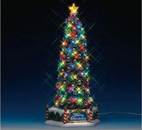 Lemax - 'New Majestic Christmas Tree' - Verlichte kerstboom met muziek/geluid - Exclusief adapter (werkt ook op batterijen)