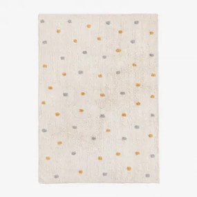 Rechthoekig Vloerkleed 125x170 Cm Van Katoen Jankiel Kids Geel – Curry - Sklum