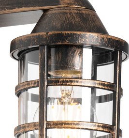 Vintage buiten wandlamp antiek goud IP54 - Joeri