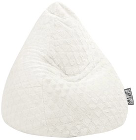Kinder Zitzak Zitzak Fluffy Hearts L - Wit