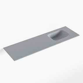Mondiaz LEX Fontein - 100x30x0.9cm - wasbak Rechts - zonder kraangaten - voor toiletmeubel - Solid surface - Plata F51121Plata