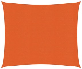 vidaXL Zonnezeil 160 g/m² 2,5x3 m HDPE oranje