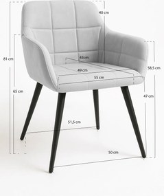 Stoel Mirova Fluweel