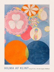 Kunstdruk The Very First Abstract Collection, The 10 Largest (No.2 in Blue) - Hilma af Klint, (30 x 40 cm)