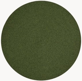 Rond in- & outdoor laagpolig vloerkleed Trenzado
