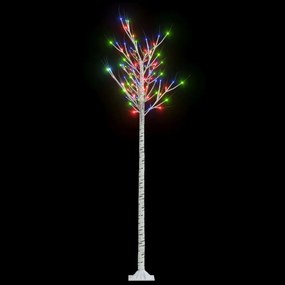 vidaXL Kerstboom wilg met 200 LED's binnen en buiten 2,2 m meerkleurig