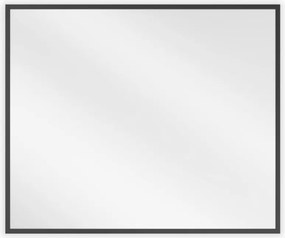 Mexen Loft rechthoekige badkamer spiegel 60 x 50 cm, zwarte lijst - 9852-060-050-000-70