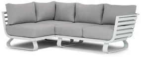Hoek loungeset 3 personen Aluminium Wit Santika Furniture Santika Sovita