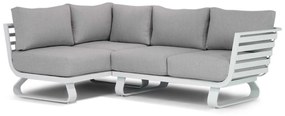 Hoek loungeset 3 personen Aluminium Wit  Santika Furniture Santika Sovita