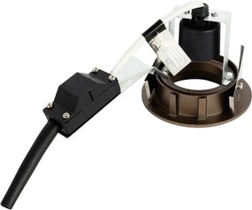 Moderne inbouwspot donkerbrons kantelbaar - Cisco