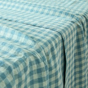 Onderlaken in gewassen linnen, ACÉLIE BLEU