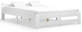 vidaXL Bedframe massief grenenhout wit 180x200 cm