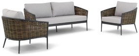 Loungeset 4 personen Aluminium/wicker Taupe  Coco Coco Lanai