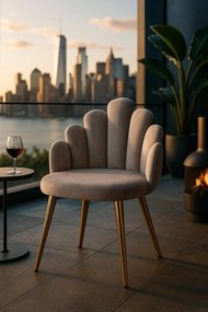 Hand Goud Fluwelen Stoel