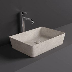 Rak Skin rechthoekige waskom 50x36cm beige beton