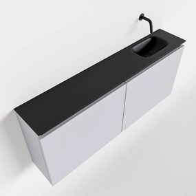 Mondiaz Ture 120cm toiletmeubel cale met wastafel urban rechts geen kraangat