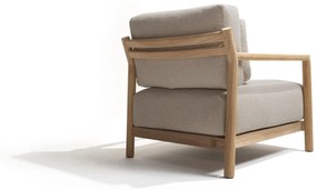 4 Seasons Outdoor Marie loungestoel teak  Loungestoel    taupe weerbestendig