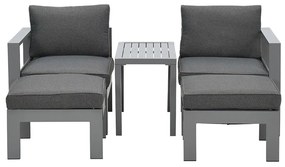 Garden Impressions Riga balkon loungeset 5-delig - grijs