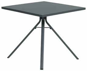 Garden Impressions Ross tuinset zwart 3-delig - Rimini tuintafel 80x80 cm
