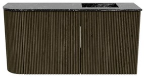 Mondiaz Joya DLux 80cm toiletmeubel ronding links shadow met wastafel faye rechts zonder kraangat lava