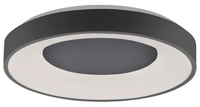 Moderne plafondlamp antraciet incl. LED 3-staps dimbaar - Steffie Modern rond Binnenverlichting Lamp