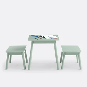 Set kindertafel en 2 banken, Cuadera