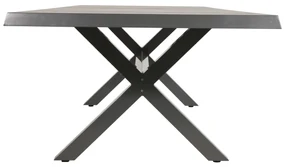 Lesli Living  Tuintafel - Castilla - Kruispoot - Negro - 240 cm - Lesli Living