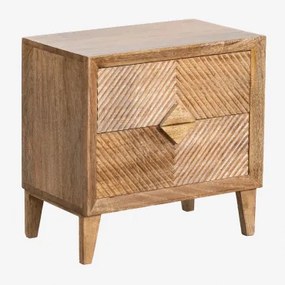 Rechthoekig Nachtkastje 50x35 Cm Van Mangohout Dibeny Mangohout - Sklum