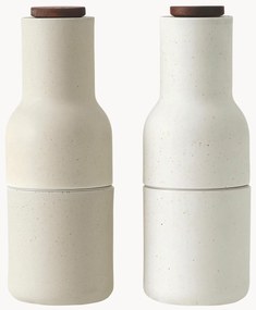 Zout- en pepermolen Bottle Grinder met walnootdeksel, 2-delig