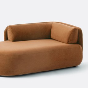 Longchair links, fluweel, Méridiano