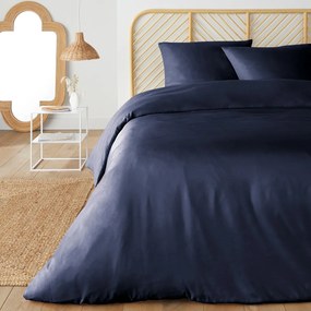 Bedset in recycled microvezel, vierkante kussensloop