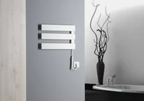Aqualine Elvis elektrische handdoekradiator 48x33cm 50W wit