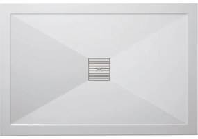 Crosswater Showertray douchebak 120x90x2.5cm rechthoek wit SL0R91200