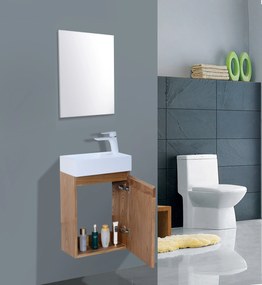 Lambini Designs Orion houten eiken toiletkast rechts