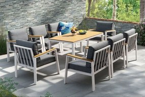 Zakintos Premium 8 aluminium tuinmeubelen wit Tuinpunt