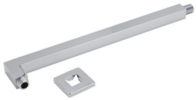 Mueller Cube luxe douche-arm vierkant muurbev.45cm chroom