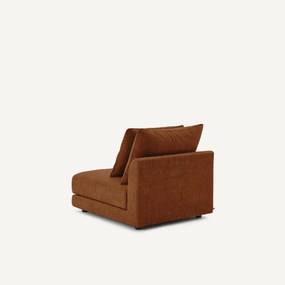 Modulaire bank in chenille fluweel, TIBERIO