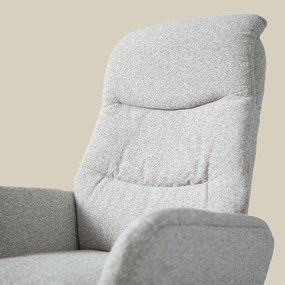 Elektrisch Verstelbare Stoel Lichtgrijze Stof