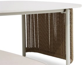 Hoek loungeset 6 personen Aluminium/rope Taupe  Coco Colorado