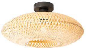 Oosterse plafondlamp bamboe 40 cm - OstravaOosters E27 rond Binnenverlichting Lamp