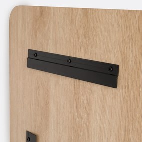 Rechthoekige spiegel in eikenfineer 42x120 cm Iodus